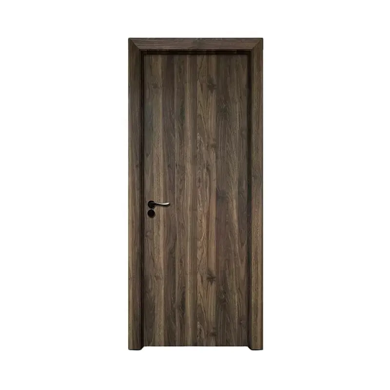 Shandong porte intérieure laminée au Design moderne de haute qualité pour porte intérieure d'appartement en MDF