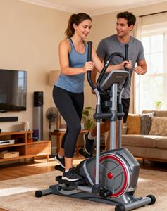 Petit appareil de fitness à domicile, machine <span class=keywords><strong>elliptique</strong></span> à commande magnétique électrique, ultra-silencieuse, écran LCD, acier, perte de poids, vente en gros transfrontalière - Product Image 6