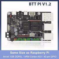 BTT PI V1.2 Board Quad Core Cortex-A53 2.4G WiFi 40Pin GPIO VS Raspberry PI 3B Orange Pi Untuk Klipper Printer 3D DIY