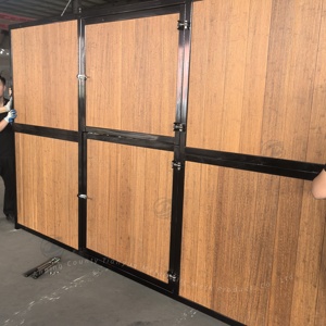 Penunggang kuda kayu bambu stang depan dengan bingkai baja galvanis pintu Belanda stabil untuk penggunaan gudang sekolah berkendara - Product Image 2