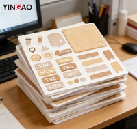 Autocollants personnalisés Yingao pour carnets de notes, autocollants adhésifs inscriptibles pour la planification hebdomadaire et mensuelle des études et du travail, autocollants pour agenda et planificateur personnalisés