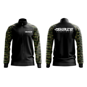 Fabricant de vêtements de sport sur mesure, veste de survêtement de course à pied, vêtements de sport à fermeture éclair pour hommes - Product Image 5