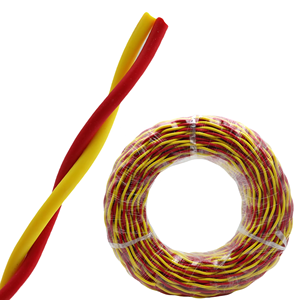 Câble torsadé à deux conducteurs en cuivre nu isolé PVC RVS pour éclairage de bâtiment, câblage électrique domestique, cordon d'alimentation, bobine de 90 m en vrac - Product Image 1