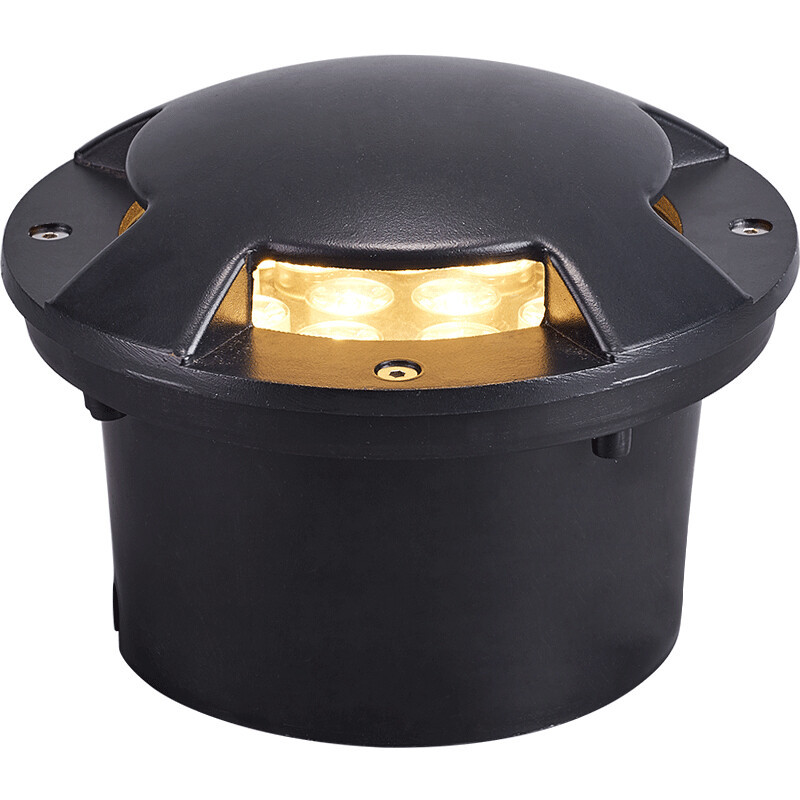 IP65 LED lumière souterraine 1W 3W lumière enterrée sous le chemin de la lampe au sol jardin pelouse cour extérieur éclairage étanche 85-265V DC12V