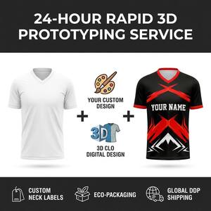 Tenue d'entraînement de football personnalisée, séchage rapide, respirante, polyester, sublimation 3D, broderie, nom de l'équipe, numéro, drapeau du pays, maillot de club - Product Image 2