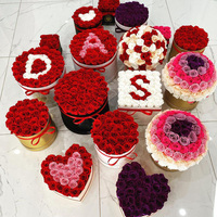 2024 vente chaude fête des mères idée de cadeaux éternelle rosas al por mayor infinity boîte à fleurs éternelles boîte de roses préservées pour toujours