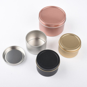 Hộp Thiếc Logo Theo Yêu Cầu Của Nhà Máy Hộp Thiếc Màu Đen Mờ Hộp Thiếc Nến Kim Loại Hộp Thiếc 2Oz 4Oz 6Oz 8Oz Cho Nến - Product Image 5