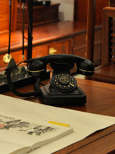 Téléphone de bureau rétro branché à la maison <span class=keywords><strong>fixe</strong></span> filaire antique style européen français pastoral - Product Image 4