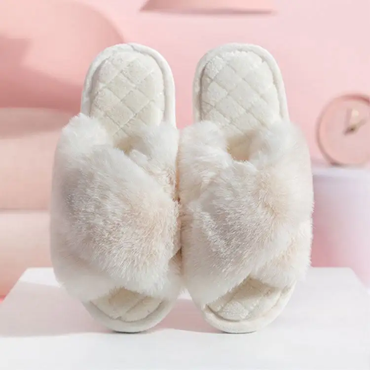 أعلى بيع مضمونة الجودة النساء الشتاء النعال رقيق الأحذية المسطحة الدافئة أفخم النعال