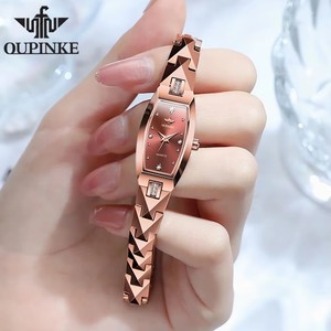 Envío Directo OUPINKE 3242 Reloj de Mujer Elegante y Lujoso con Movimiento Suizo Importado, Reloj de Cuarzo para Mujer con Diamantes y Acero de Tungsteno - Product Image 6