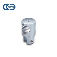 304 acier inoxydable réglable 90 degrés tuyau verre ou mur coin connecteur pour porte en verre 304