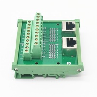 RJ45-22 8P8C carte de dérivation RJ45 prises bornier adaptateur connecteur Ethernet convertisseur montage sur Rail DIN