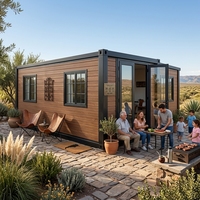 Maison conteneur de luxe à deux étages, 2 à 4 chambres, extensible, mobile, modulaire, préfabriquée, conteneur 20 pieds 40 pieds, maison pliable