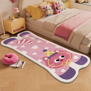 Tappeto Moderno Rotondo Semplice e Astratto, Realizzato a Macchina, Antiscivolo, per Soggiorno, Camera da Letto e Comodino - Product Image 4