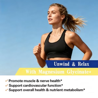 Kapsul Magnesium Glisinat untuk Tidur Sehat dan Pemulihan Otot, Kapsul Magnesium, Kapsul Magnesium L-Threonine, Suplemen Tidur