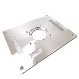 Plaque d'insertion en <span class=keywords><strong>aluminium</strong></span> 300*235mm pour table de défonceuse, vente en gros usine, pour bancs de travail en bois - Outils d'assemblage DIY, personnalisable OEM ODM - Product Image 1