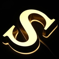 Ensemble d'unités alphabétiques 3D personnalisées en lettres D pour enseignes de devanture de magasin, hall d'entreprise et projets d'identification de marque