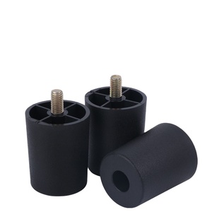 Pata de Mueble de Cocina Cuadrada de Diseño Moderno, Pata de Sofá de Plástico Resistente y Madera Marrón y Negra, Personalizable OEM - Product Image 3