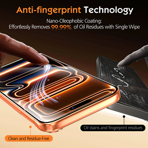 Paquete de 2 Protectores de Pantalla de Vidrio Templado HD con Privacidad, Sin Burbujas, con Kit de Instalación EZ-Box a Prueba de Polvo para iPhone 17 Pro Max - Product Image 5