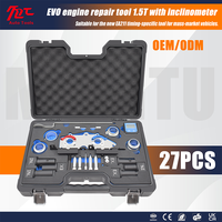 Kit d'outils de calage moteur en acier 27 pièces, outil de blocage d'alignement, kit complet d'outils de réparation de calage moteur pour Volkswagen VW