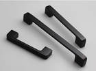 Modern Zinc Alloy U Shape Round Corner Drawer Furniture Kitchen Black Cabinet <b>Knob</b> Pull Handles - Product Image 6