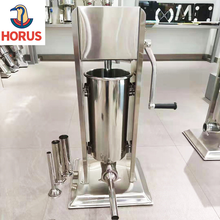 Horus 7L из нержавеющей стали ручной высокоэффективный вертикальный простой в эксплуатации колбасный шприц для коммерческого использования