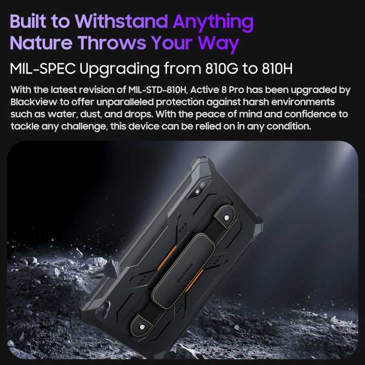 Original Blackview Active 8 Pro CPU Octa Core 10.1-inch 1200x2000 