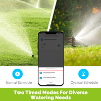 Programmateur d'arrosage intelligent Moes Tuya Zigbee 1 sortie, étanche IP55, entrée en laiton, compatible avec Alexa Google Home pour jardin
