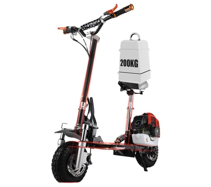 【送料込み】SCOOTER SCT 156 ソールカバー付き ZIP 63cc Petrol Scooter - Cheap Gas, 50km Range, 40km/h Speed