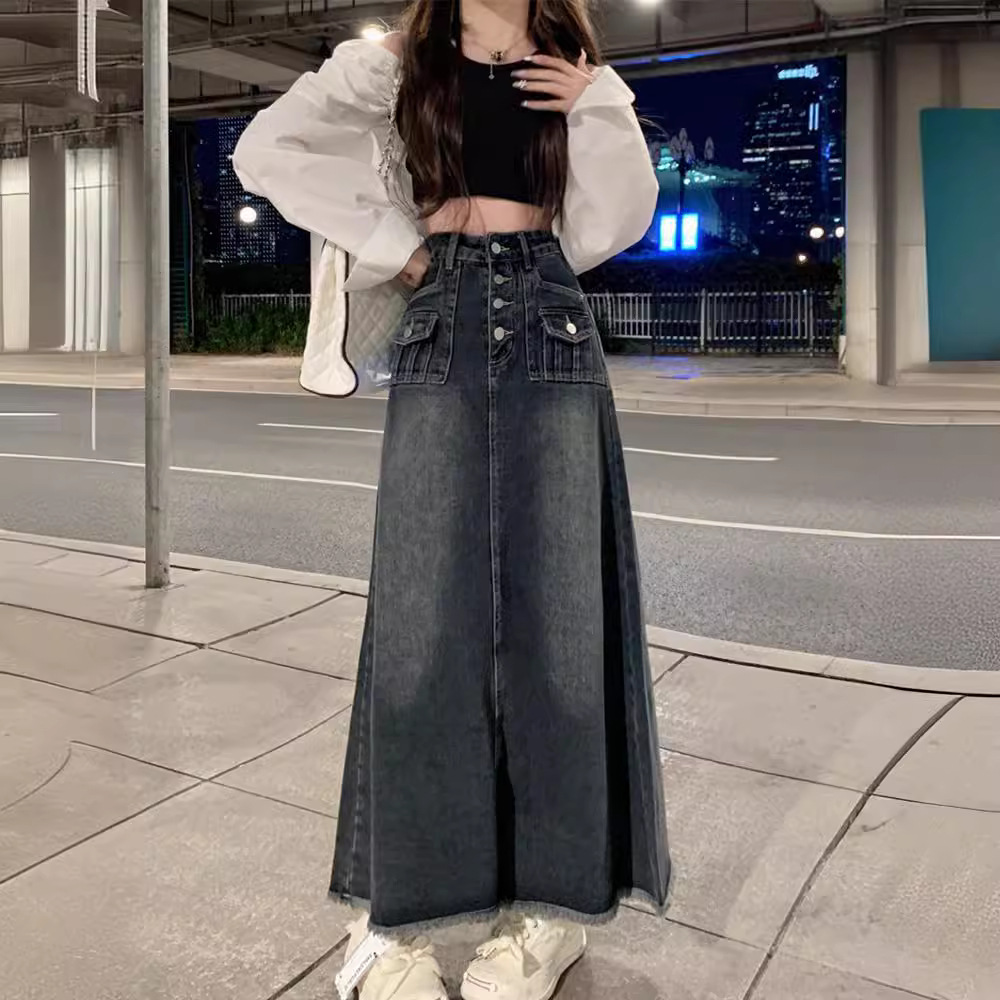 14 Años Faldas Jeans Para Adolescentes 100% Algodón Fasion Hermosa Encantadora Niña Vestido De Jeans Para