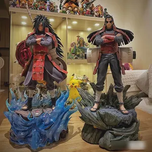 62cm Anime N aruto figura GK Shippuuden Kyuubi Susanoo Uchiha Madara figura de acción PVC juguetes de modelos coleccionables estatua regalos