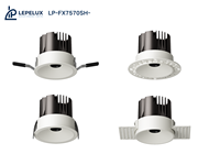 Downlight LED sin Marco de 75 mm, Apertura Pequeña, Antideslumbrante, Empotrable en Techo para Hotel y Residencial LP-FX7570SH-RTA-21
