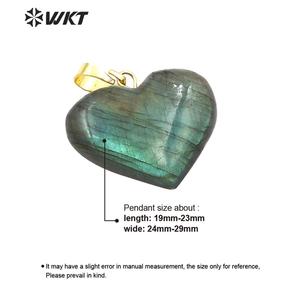 WT-P1506 Elegant Natural Bright Heart Shape <strong>Labradorite</strong> <strong>Pendant</strong> Women Fashion Charm Jewelry <strong>Labradorite</strong> <strong>Pendant</strong> - Product Image 6