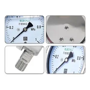 스테인리스 스틸 디지털 충격 방지 오일 충전 압력계 <span class=keywords><strong>100mm</strong></span> 모델 <span class=keywords><strong>Y</strong></span> (0-1MPa) 중국 본토 제조 - Product Image 2