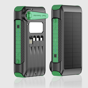 For Hot-Selling Outdoor <strong>Hand</strong>-<strong>Crank</strong> <strong>Solar</strong> <strong>Power</strong> <strong>Bank</strong> Built-in Cable Waterproof Shockproof Dustproof 20000mAh 4-Port Charger - Product Image 6