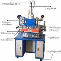 Machine d'estampage à chaud de papier de serviette de feuille d'or pour le papier