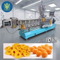Ligne de production d'anneaux d'oignon soufflés, machine de soufflage de céréales haute pression, extrudeuse de snacks de maïs soufflé