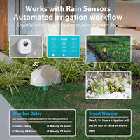 Controlador de Riego Inteligente WiFi Tuya, 12 Zonas, Dispositivo de Riego Eléctrico para Uso Doméstico, Pulverizador de Plástico Resistente