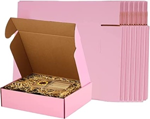 Caja de Cartón Corrugado Rosa Personalizada al por Mayor para Envíos de Pequeñas Empresas de Ropa y Cosméticos - Product Image 2