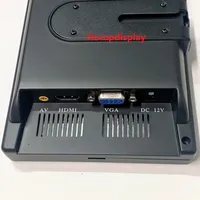 Nouvel écran LCD IPS de 7 pouces avec haut-parleur intégré, mini écran portable, résolution 1024x600, 16:9, interfaces AV/VGA, rétroéclairage LED