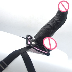 FAAK Strapon PVC Curved <b>Dildo</b> Realistic Penis with Belt G-spot Massage for Couple Pegging Lesbian Sex Tool Strap on <b>Dildo</b> - Product Image 2