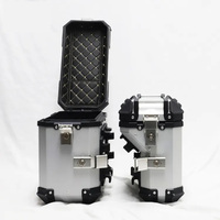 Valise de moto en aluminium 36L universelle avec support, boîtes latérales de moto pour voyages d'aventure, neuves