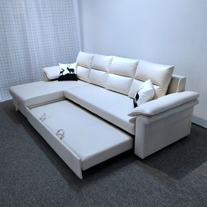 फैक्टरी सीधे अनुकूलित घर सोफे बिस्तर सेट तह पोर्टेबल Chesterfield सस्ते कीमत भंडारण परिवर्तनीय एल आकार सोफा बेड - Product Image 3