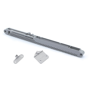 Ensemble de freins amortisseurs en plastique gris pour glissières de tiroirs, avec crochet pour tiroirs en bois et en métal - Product Image 1