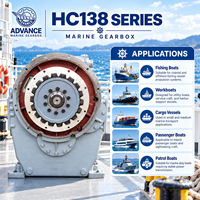 Boîte de vitesses marine SCDC Advance HC138 368HP 2500RPM, transmission robuste avec rapports 2.00-4.45 pour bateaux de pêche et bateaux de travail