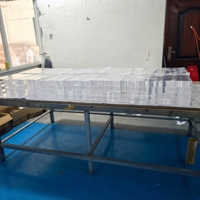 Service de découpe sur mesure en acrylique transparent, épaisseur 20-50 mm, découpe personnalisée, bord poli transparent, traitement des trous