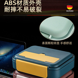 304 Stainless Steel Insulated <b>Lunch</b> <b>Box</b> with Four Compartments, Ideal for Dormitories, Offices, Students, and Office Workers - Product Image 2