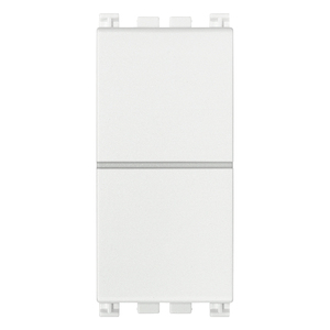 Deux interrupteurs muraux indépendants No+No 10A blancs 4,1x2,8x5,3 cm pour usage intérieur - Product Image 1