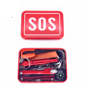 Contenedor de kit de supervivencia, caja de equipo de emergencia para exteriores de acero inoxidable, caja de herramientas de acero inoxidable salvavidas SOS, caja de autoservicio - Product Image 5