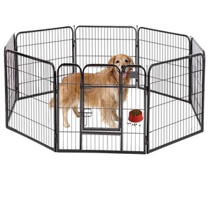 للبيع من المُصنع في أمازون قلم تخزين كبير أسود فضي 16 لوحة كلب قط heavy duty dog run enclosure قلم مغلف للحيوانات الأليفة للبيع - Product Image 5